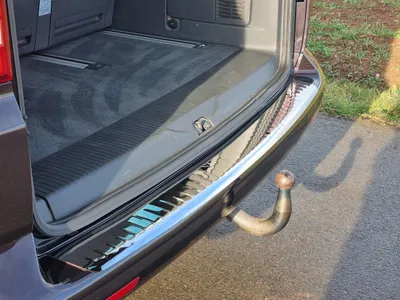 Immagine prodotto di Protezione per il bordo del vano di carico, in acciaio inossidabile cromato, di alta qualità, per VW T6.1 dal 2019