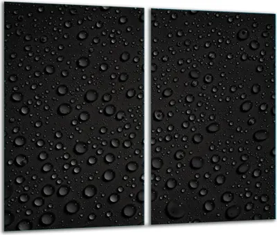 Produktbild von Herdabdeckplatten 2 teilig 30x52 Glaskeramikkochfeld Abdeckung Glas Tropfen