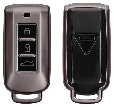 Produktbild von kwmobile Schlüsselhülle für Mitsubishi 3-Tasten Autoschlüssel Hülle - Autoschlüssel Schlüssel Hülle aus TPU Silikon - Schlüsselschutz Gehäuse in
