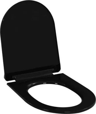 Produktbild von Toilettensitz mit Absenkautomatik und Quick-Release Schwarz
