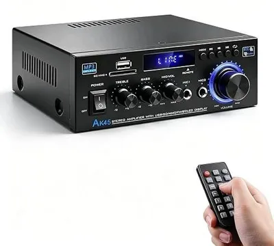 Zdjęcie produktu dla Wzmacniacz bluetooth hifi 2.1 kanał 400W amp 20 karaoke domowe kino
