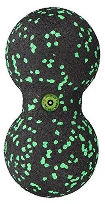 Zdjęcie produktu dla Piłka masażowa do masażu duoball czarno zielona 8 cm sport