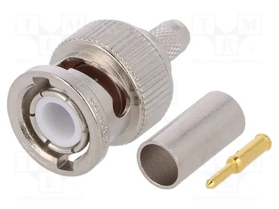 Zdjęcie produktu dla 1 sztuka złącza B9907, KX15, C/U proste, wtyk BNC męski J01000A1255Y, złącze BNC, 50Ω