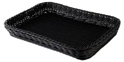 Produktbild von Korb "PROFI LINE", 40 x 30 cm, Höhe 5 cm, Polypropylen, Bäcker-Maß, schwarz
