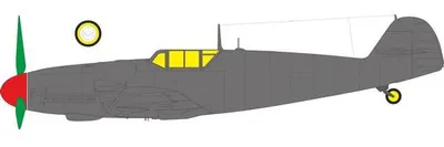 Produktbild von EDUARD EDEX1194 Bf-109G-6 late framed canopy Masking Tape