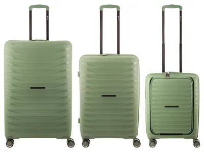 Produktbild von Franky Koffer 3er Set PP15-55-L/69DF/77DF Spinner Gr. S/M/L light green