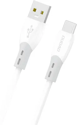 Obrázok produktu pre Nabíjací kábel Dudao L25ST USB-A/USB-C 5A 1m - Biela KP41414