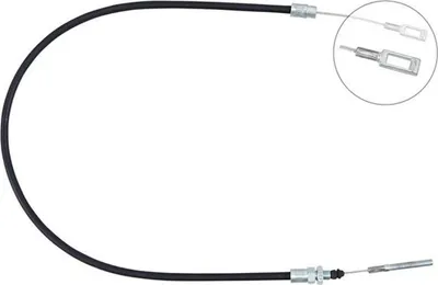Produktbild von Seilzug Auflaufbremse 1.140 mm Hakenbefestigung Ø 14 mm A.B.S.