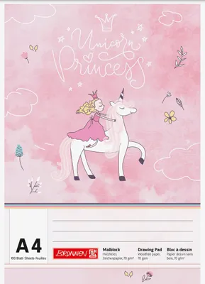 Produktbild von BRUNNEN 1047407842 Malbl A4 70g 100Bl Princess