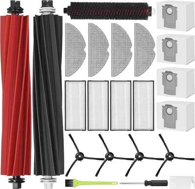 Image de 22 pièces de rechange pour le Roborock S8 Plus Pro Ultra, brosse latérale, sac, filtre et serpillière