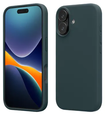 Immagine prodotto di Custodia per cellulare kwmobile, compatibile con iPhone 17. Custodia in silicone, compatibile con la ricarica wireless, colore grigio scuro