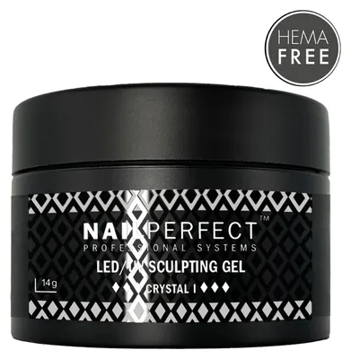 Productafbeelding van Nail Perfect - LED/UV Sculpting Gel - Crystal 1 - 14 gr
