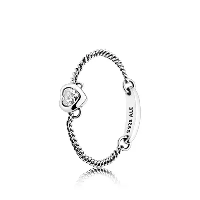 Immagine prodotto di Pandora 197191CZ, anello "Spirited Heart", argento, bianco, taglia 50