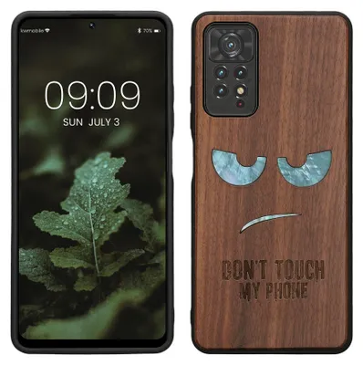Produktbild von kwmobile Handyhülle für Xiaomi Redmi Note 11 Pro / Note 11 Pro (5G) / Note 12 Pro (4G) Hülle Holz - Case mit TPU Bumper - Stoßfestes Hardcase -