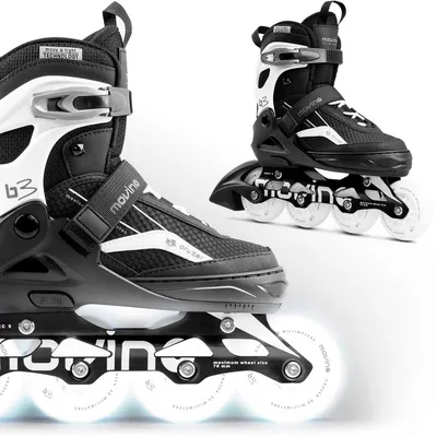 Productafbeelding van Inline skates MOVINO CRUZER B3 / Lichtgevende LED-wielen / ABEC9 / Aluminium