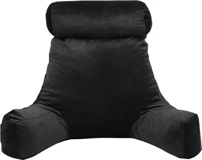 Image de Coussin de lecture velours BANANAIR 65 x 80 cm noir