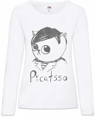 Produktbild von Urban Backwoods Picatsso, Damen Langarmshirt, Farbe: Weiß, Größe: L