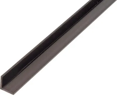 Produktbild von Alberts Winkelprofil | Kunststoff, schwarz | 1000 x 10 x 10 mm