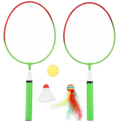 Produktbild von NILS Kinder-Badminton-Set – 2 Schläger & 3 weiche Bälle