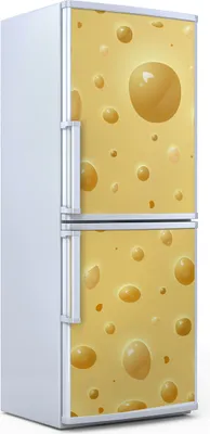Produktbild von Kühlschrankdekoration  60x180 cm  Aufkleber auf dem Kühlschrank - Käse Lebensmittel