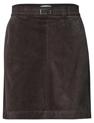 Produktbild von Street One corduroy skirt_solid black coffee 42