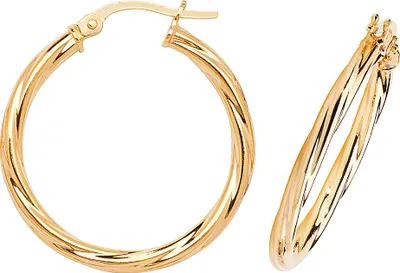 Produktbild von 9 Karat (375) Gold Damen - Paar Creolen; TRS373039KY