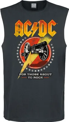 Produktbild von Amplified Tank-Top Herren Amplified Collection - For Those About To Rock charcoal L