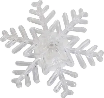 Produktbild von LED-Weihnachtsdekoration - Schneeflocke mit Saugnapf und Farbwechsel