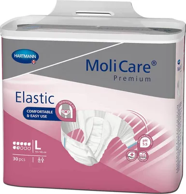 Zdjęcie produktu dla Molicare Premium Elastic Slip 7 krople rozmiar L 30 szt
