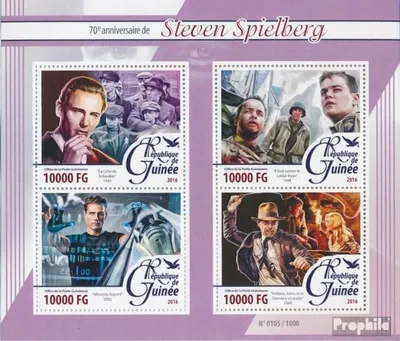 Produktbild von Briefmarken Guinea 2016 Mi 11603-11606 Kleinbogen (kompl. Ausgabe) postfrisch Steven Spielberg