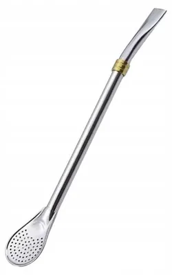 Immagine prodotto di Lampadina a forma di anello (oro) per yerba mate, 19 cm - anello dorato