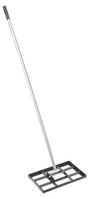 Produktbild von Rasen Nivellierrechen - Planierrechen - 2140 mm Arbeitsbreite - Rostbeständiger Kohlenstoffstahl - Stiel 1980 mm - Armeegrün
