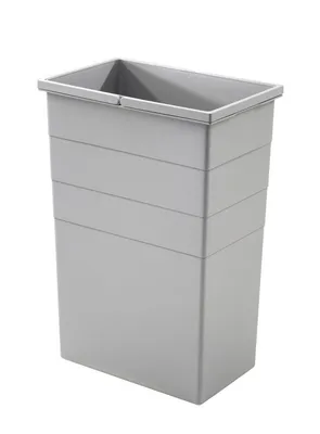 Image de Hailo poubelle intérieure 1130439 gris clair 35 litres 350 x 226 x 525 mm 2 poignées