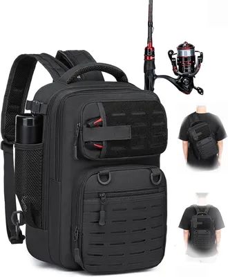 Produktbild von Angelrucksack 25 l, mit Rutenhalter, 23 x 20 x 37 cm, zum Angeln