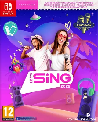 Obrázok produktu pre GAME Let's Sing 2025, Nintendo Switch, Režim multiplayer, E10 + (starší 10 rokov)