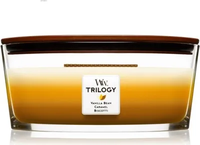 Productafbeelding van Woodwick Trilogy Café Sweets geurkaars 453,6 g