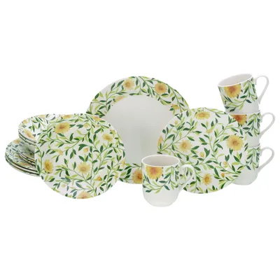 Zdjęcie produktu dla CreaTable, 16758, Amarilla Bunt, zestaw 16 elementów, porcelana
