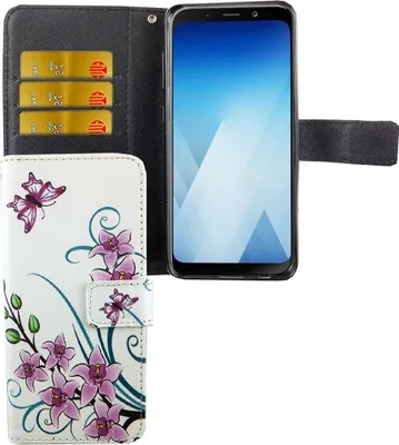 Produktbild von Handyhülle Tasche für Handy Samsung Galaxy A8 2018 Lotusblume