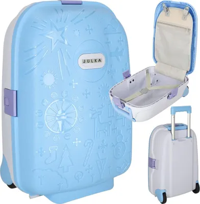 Produktbild von Kinderreisekoffer auf Rollen Handgepäck blau