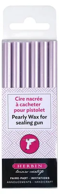 Obrázok produktu pre Herbínová škatuľka na pečatný vosk 6ks lila