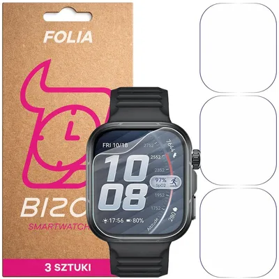 Produktbild von 3x Schutzfolie für den Bildschirm für Huawei Watch Fit 5 Pro, Bizon Watch HydroFlex