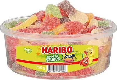 Zdjęcie produktu dla Haribo „Nimm dir saures” – zestaw imprezowy (12 x 750 g)
