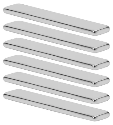 Neodym-Magnete, 6 Stück, 60x10x3 mm, extra stark, rechteckig