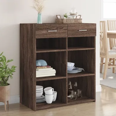 Produktbild von vidaXL Sideboard Braun Eichen-Optik 80x42,5x93 cm Holzwerkstoff
