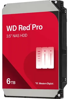 Produktbild von WD Red Pro NAS-Festplatte 6 TB, (SATA 6 Gb/s, 3,5")