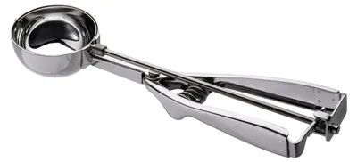 Eisportionierer 3,3 cm Ø, 1/100 l, 6 Stück, Silber