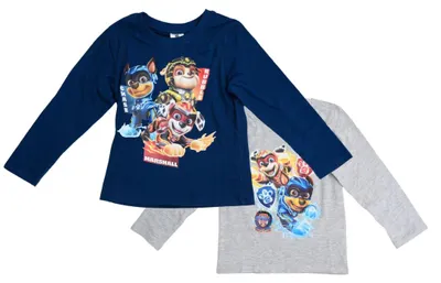 Produktbild von Kinder-Langarm-T-Shirt, 2 Stück, PAW PATROL blau/grau – verschiedene Größen, Größen: 122–128
