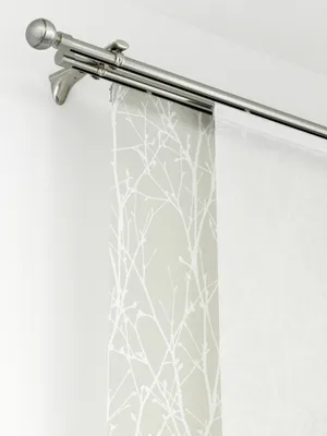 Produktbild von Gardinenstange mit Innenlauf I Chicago edelstahl-optik 200 cm Ø 20 mm