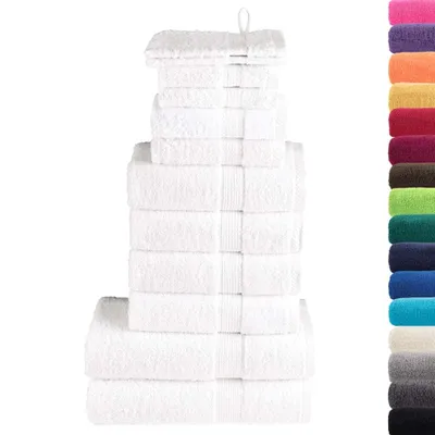 Immagine prodotto di Set ASciugamani SOLUND 12 pz Bianchi 600 gsm