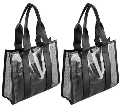 Immagine prodotto di Omgoods - Set di 2 borse trasparenti in PVC